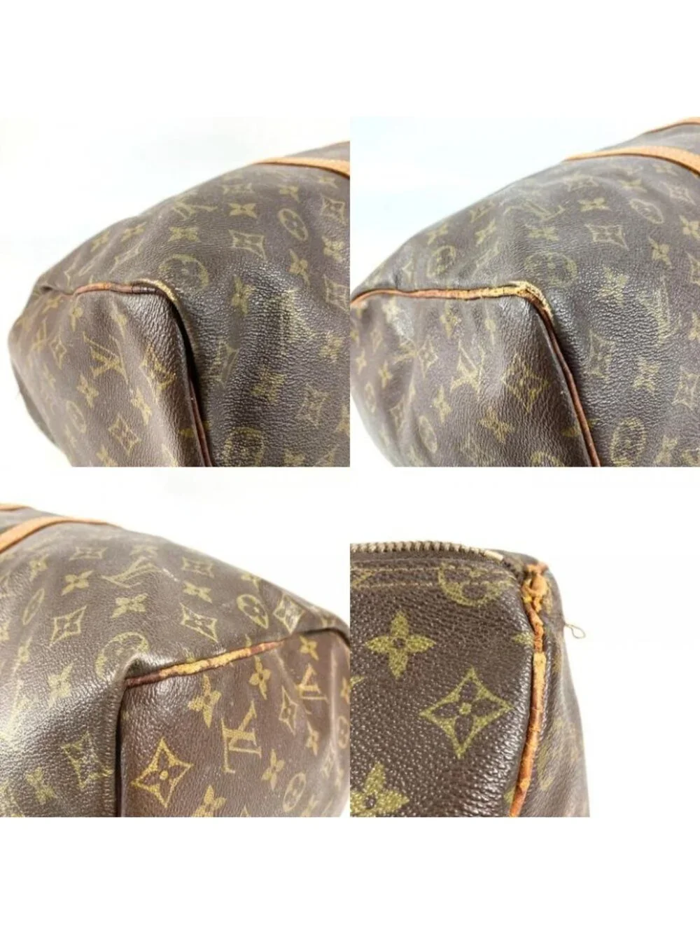 Louis Vuitton Boston Bag Keepall 50 Monogram Canvas Brown - Picture 7 of 9